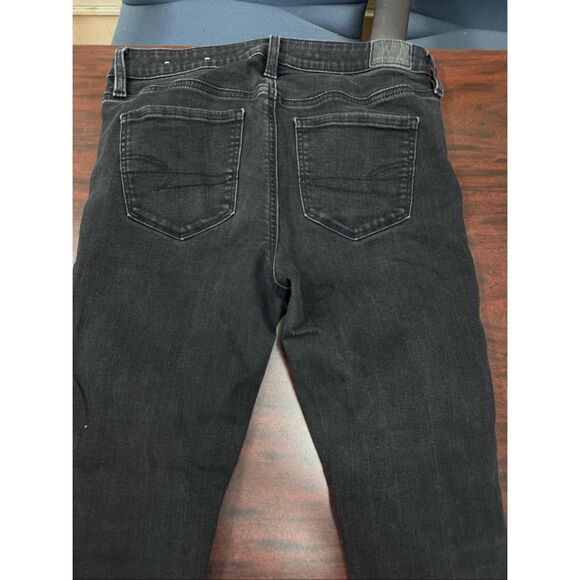 American Eagle Next Level Stretch Black Jeggings Size 10 Short - Picture 4 of 9
